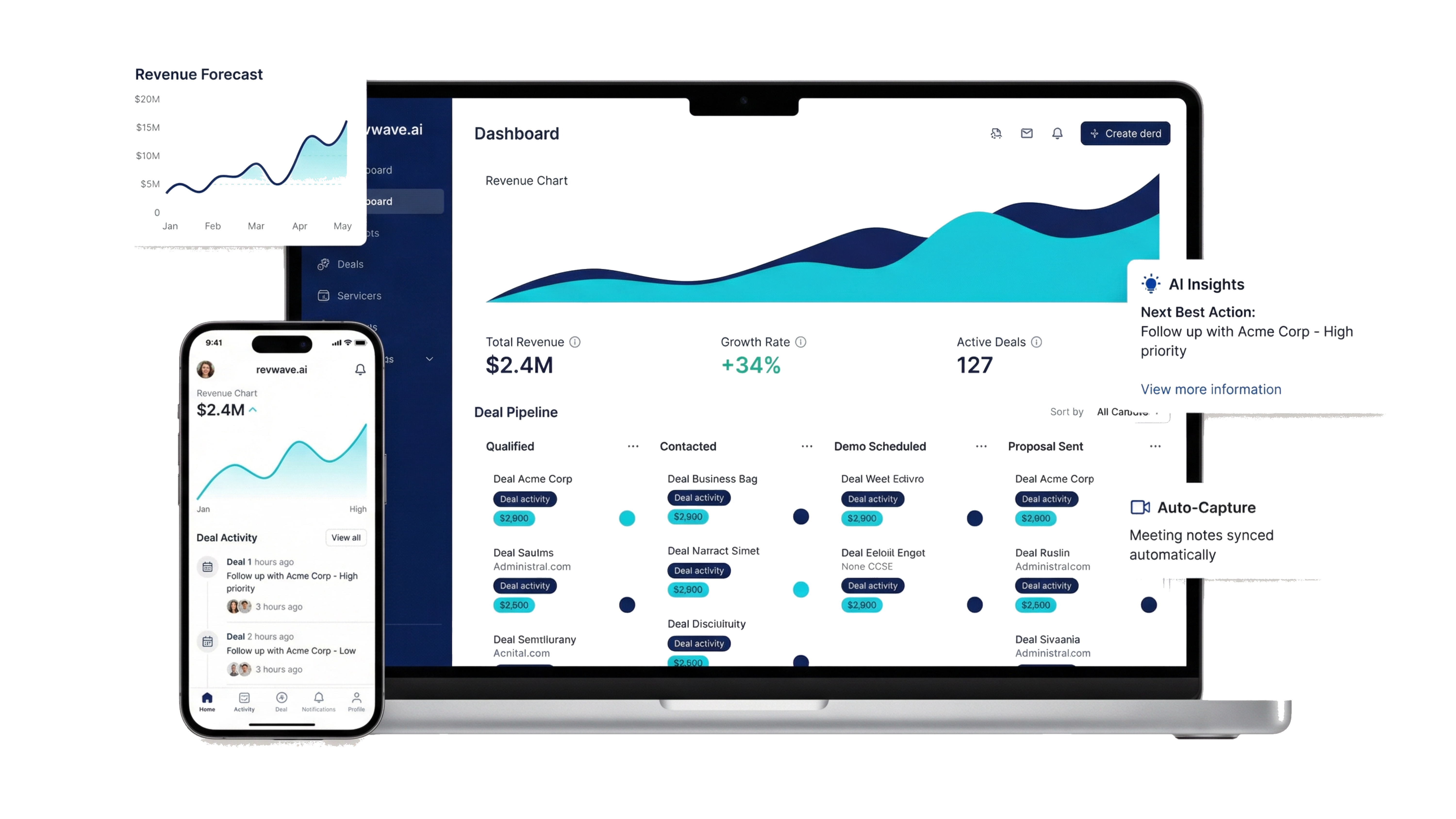 RevWave CRM across all your devices